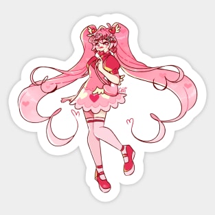 miku (heart shaped aura) Sticker